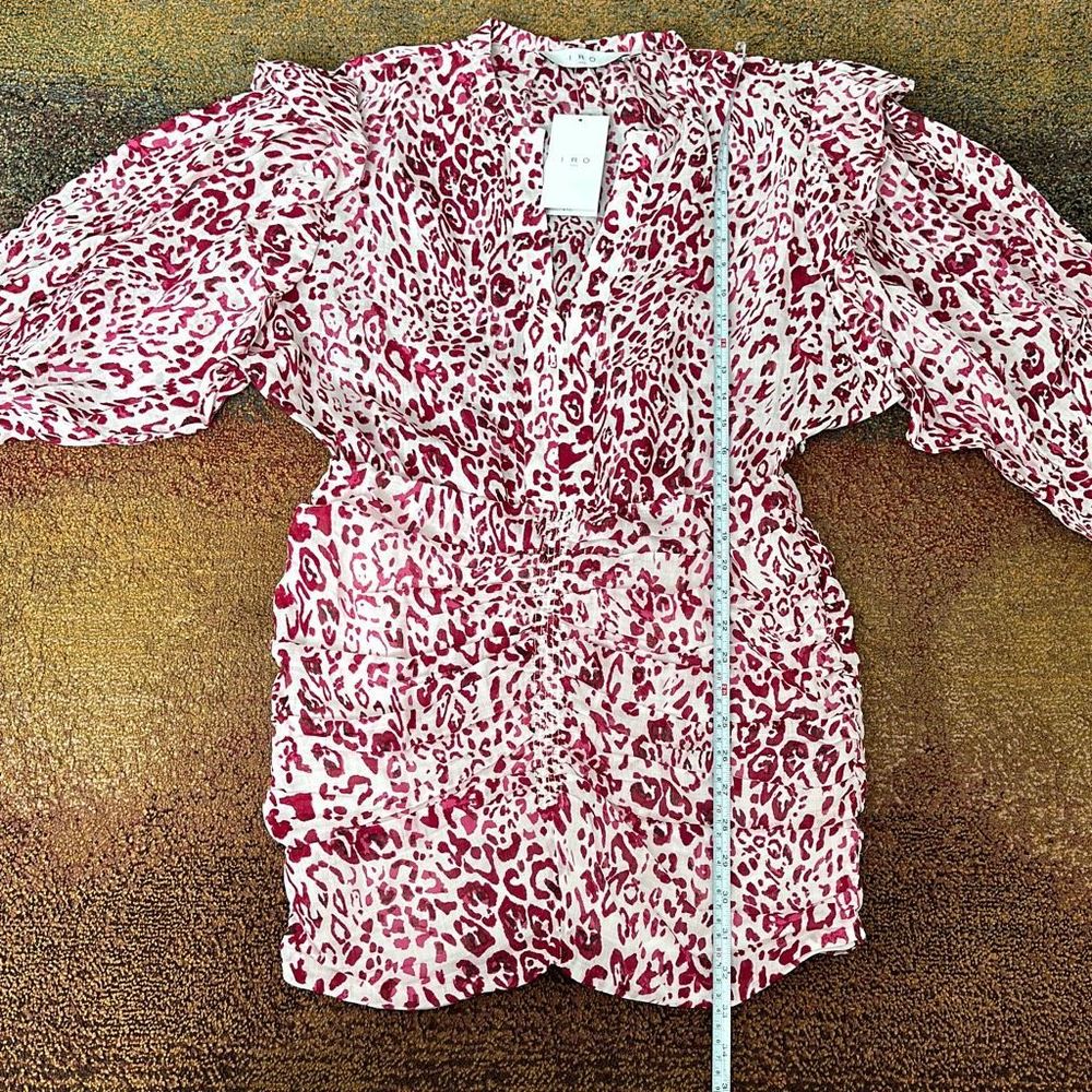IRO Gira Dress Pink/White Size 40 - Picture 11 of 13